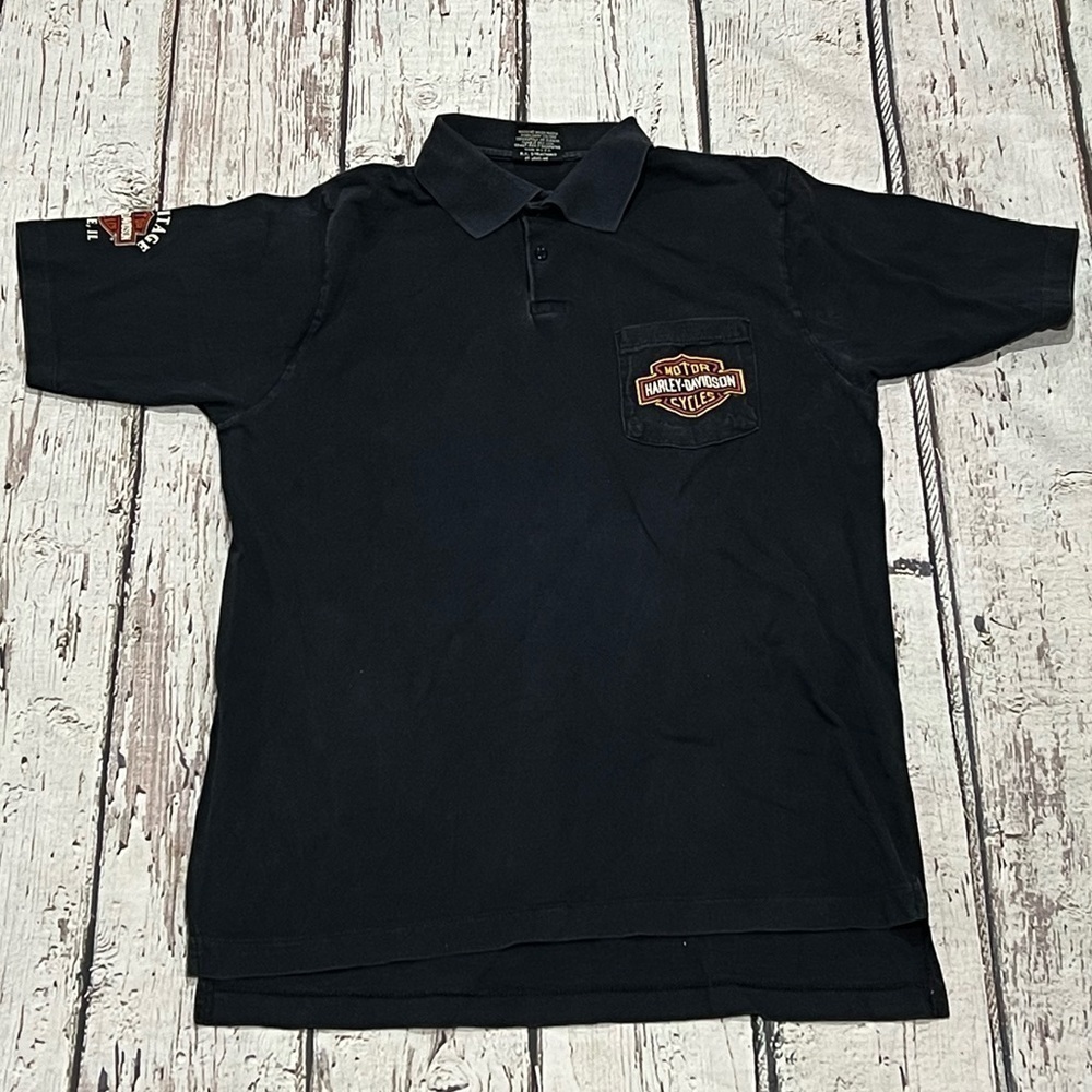 Harley-Davidson Lisle, Illinois Motorcycle Polo Golf Top Shirt